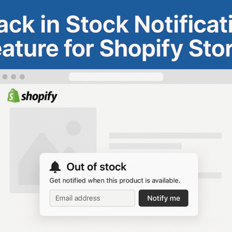 Back in Stock Notification Feature for Shopify Stores